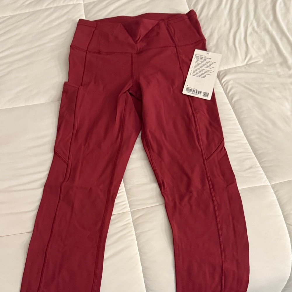 Lululemon Athletica Red Leggings